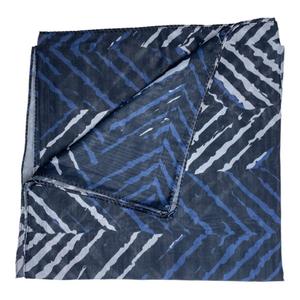 Blue Zebra Scarf (Square or Pretie)