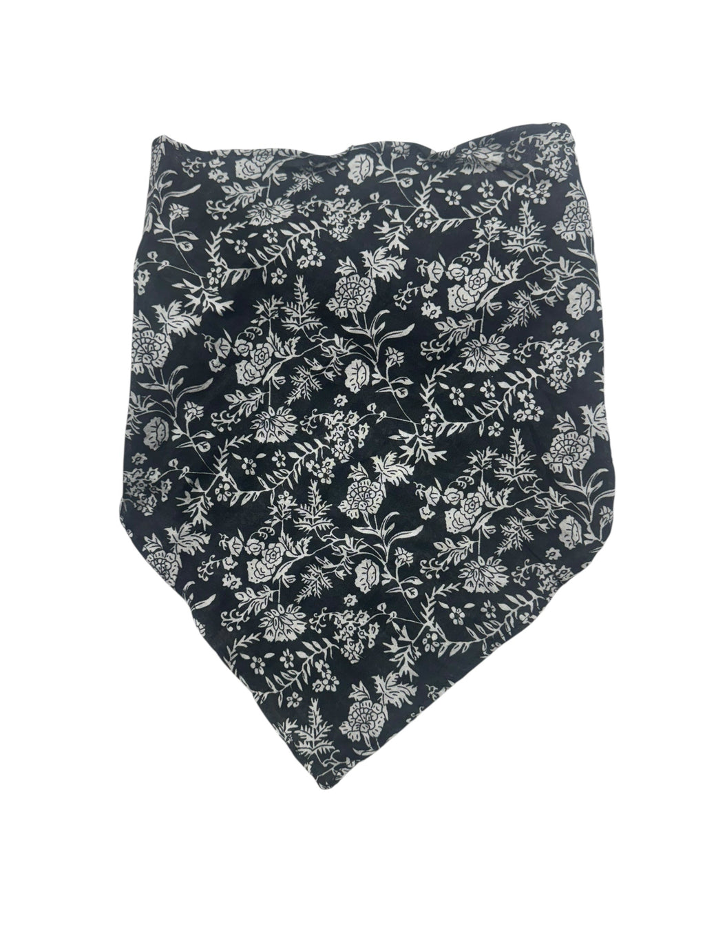 Black Floral Bandana Headband