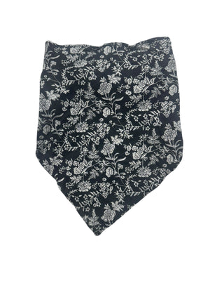 Black Floral Bandana Headband