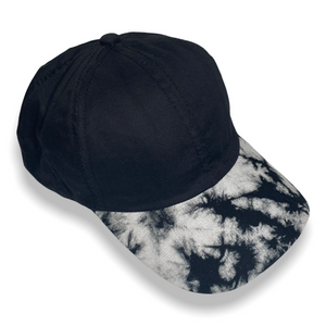 Tie Dye Black Cap with Matching Back