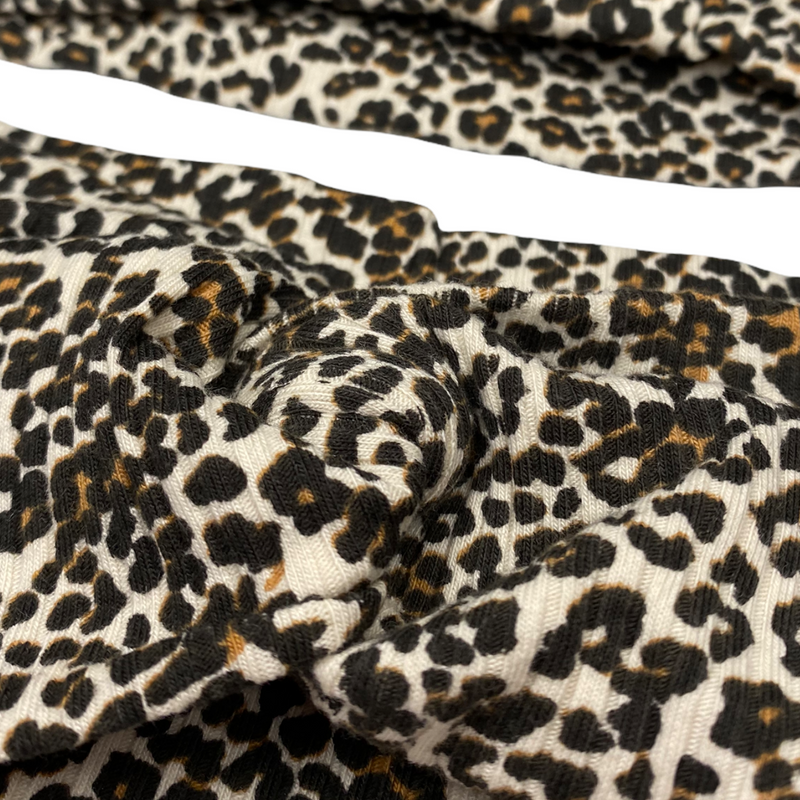 Ribbed Leopard in Turban & Single Strip