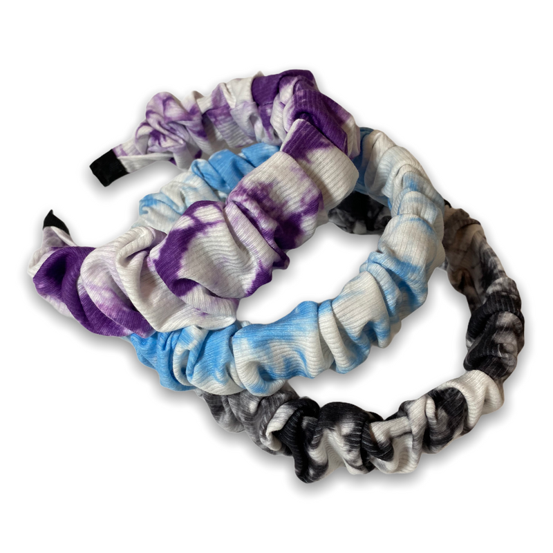 Ribbed Tie Dye Scrunch Hardband – Devoted Headwear