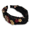 Floral Lace Hard Headband Twist